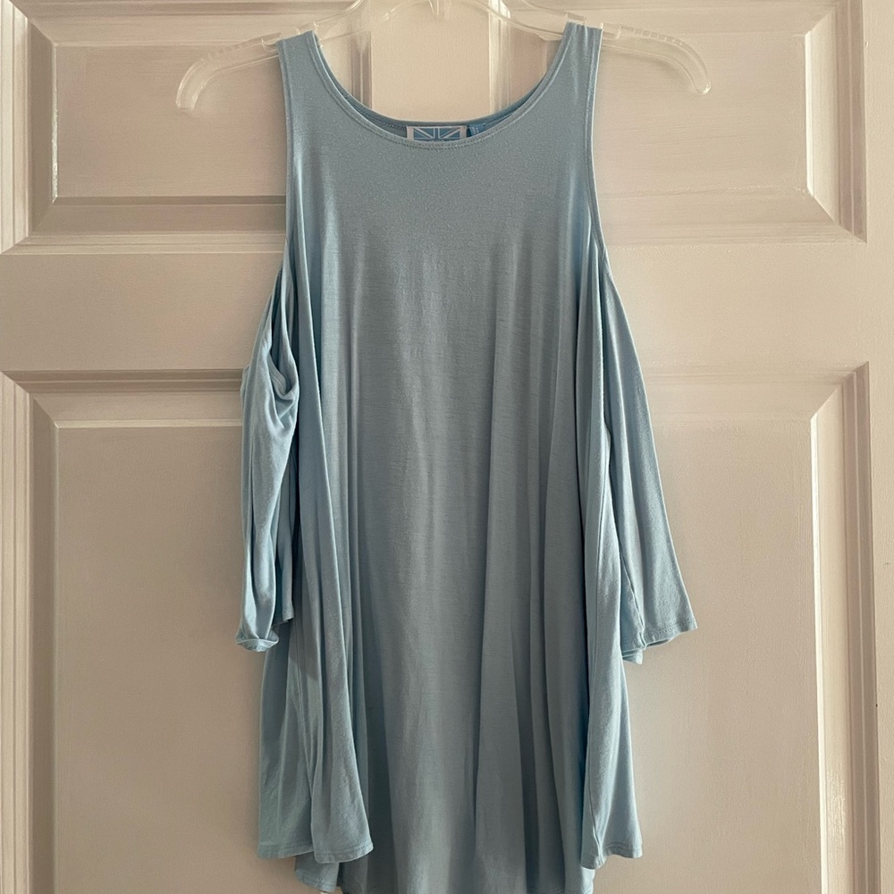 Elegant Blue Women's Top